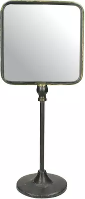 Spiegel metaal 17,5x11,7x41 cm grijs