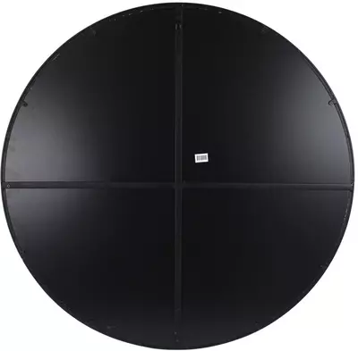Spiegel metaal 96x2x96 cm zwart - afbeelding 3