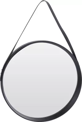 Spiegel rond zwart frame 51 cm