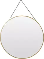 Spiegel ronde vorm met ketting - afbeelding 1
