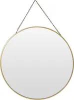 Spiegel ronde vorm met ketting - afbeelding 2
