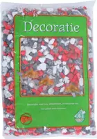 Split mix zwart/wit/rood, zak à 0,9 kg