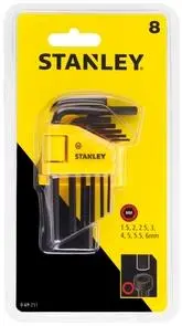 Stanley Inbussleutelset 1,5mm-6mm (8-delig)