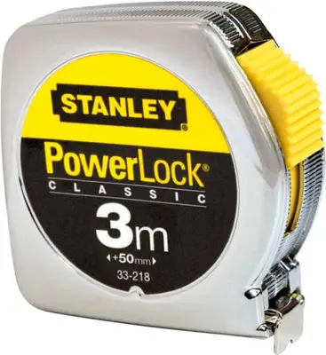 Stanley Powerlock rolbandmaat 3m x 50mm