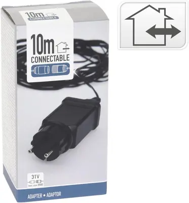 Startsnoer adapter voor koppelbare kerstverlichting 31V, 10m - afbeelding 2