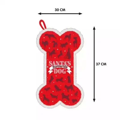 Stocking Bone Favourite Dog Red - afbeelding 2