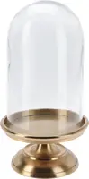 Stolp aluminium rond 14x28cm transparant, goud kopen?