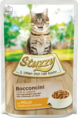 Stuzzy Chunks kattenvoer kip 85g