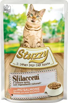 Stuzzy kat sfilaccetti zalm 85gr