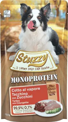 Stuzzy Monoprotein graanvrij hondenvoer kalkoen & courgette 150g
