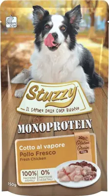 Stuzzy Pouch kip graanvrij monoproteïne 150g