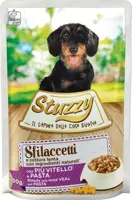 Stuzzy Sfilaccetti hondenvoer kalf & pasta 100g kopen?