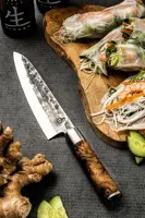 Style de Vie koksmes met lederen beschermhoes - afbeelding 3