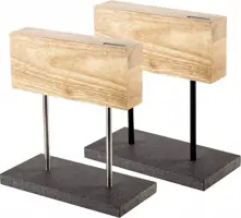 Style de Vie Magnetisch messenblok eiken met voet - afbeelding 2
