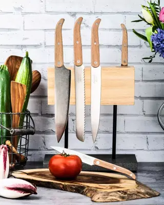 Style de Vie Magnetisch messenblok eiken met voet - afbeelding 8
