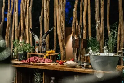 Style de Vie Magnetisch messenblok walnoot met voet - afbeelding 7