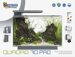 Superfish aquarium Quadro pro zwart 70l - afbeelding 2