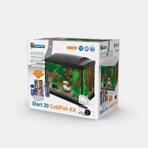 zoogdier Clip vlinder Steken Superfish aquarium Start 20 goldfish kit wit kopen? - tuincentrum Osdorp :)