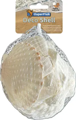 Superfish Aquariumdecoratie schelp coquille wit 200GRM