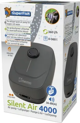 Superfish Aquariumluchtpomp silent air 4000 1Stuk