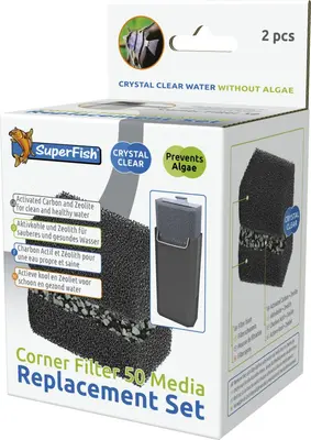 Superfish Vervangset corner filter 50 media 1Stuk