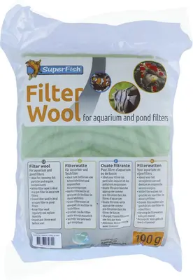 Superfish vijver filterwatten grof groen 100g