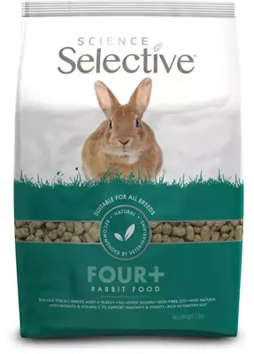 Supreme Science Selective Rabbit Four+ – Konijnenvoer 1,5 kg