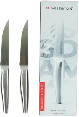 Swiss diamond steakmes rvs 23cm set van 2