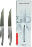 Swiss diamond steakmes rvs 23cm set van 2 kopen?
