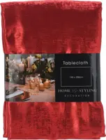 Tafelkleed zijde 145x250cm roo kopen?