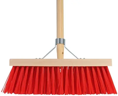 Talen Tools Bezem rood 35cm mt steel 140 cm - afbeelding 1