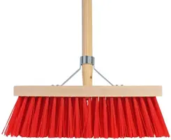 Talen Tools Bezem rood 35cm mt steel 140 cm