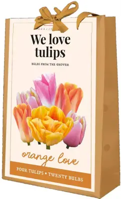 Tas We Love Tulips, Orange Love 20 stuks - afbeelding 1