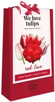 Tas we love tulips red love met 20 bloembollen - afbeelding 2
