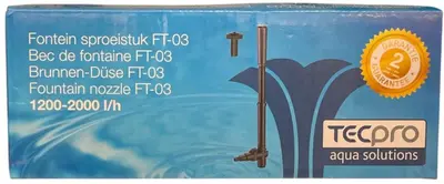 Tecpro Fontein Sproeistuk Voor Pomp 1000l/h - afbeelding 1