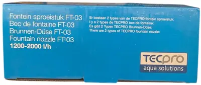 Tecpro Fontein Sproeistuk Voor Pomp 1000l/h - afbeelding 2