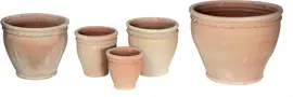 Terracotta Bloempot Stan Kers Touw Ø32x28 cm – Rond met Touwrand - afbeelding 1