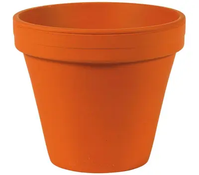 Terraliet bloempot 10x10cm terracotta - afbeelding 1