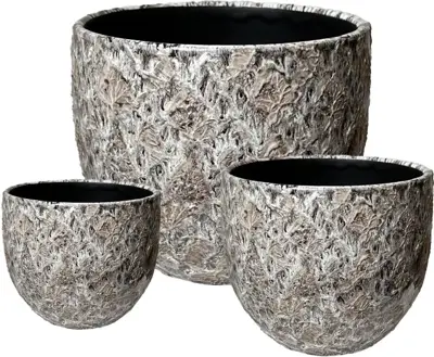 Terraliet bloempot 20x20cm goud - afbeelding 1
