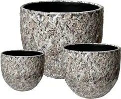 Terraliet bloempot 20x20cm goud - afbeelding 1
