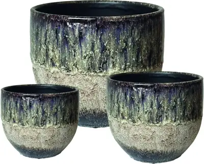 Terraliet bloempot 20x20cm lila - afbeelding 1