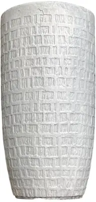 Terraliet bloempot 23x0cm wit - afbeelding 1