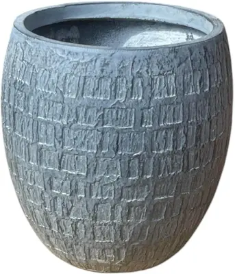 Terraliet bloempot 33x0cm donkergrijs - afbeelding 3