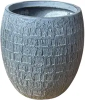 Terraliet bloempot 33x0cm donkergrijs - afbeelding 3