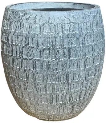Terraliet bloempot 33x0cm donkergrijs - afbeelding 2