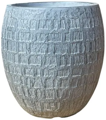 Terraliet bloempot 33x0cm donkergrijs - afbeelding 1