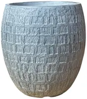 Terraliet bloempot 33x0cm donkergrijs - afbeelding 1