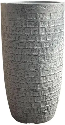 Terraliet bloempot 33x0cm donkergrijs - afbeelding 1
