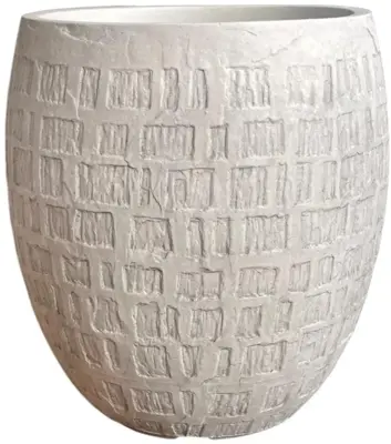 Terraliet bloempot 33x0cm wit - afbeelding 1