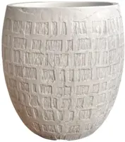 Terraliet bloempot 33x0cm wit - afbeelding 1
